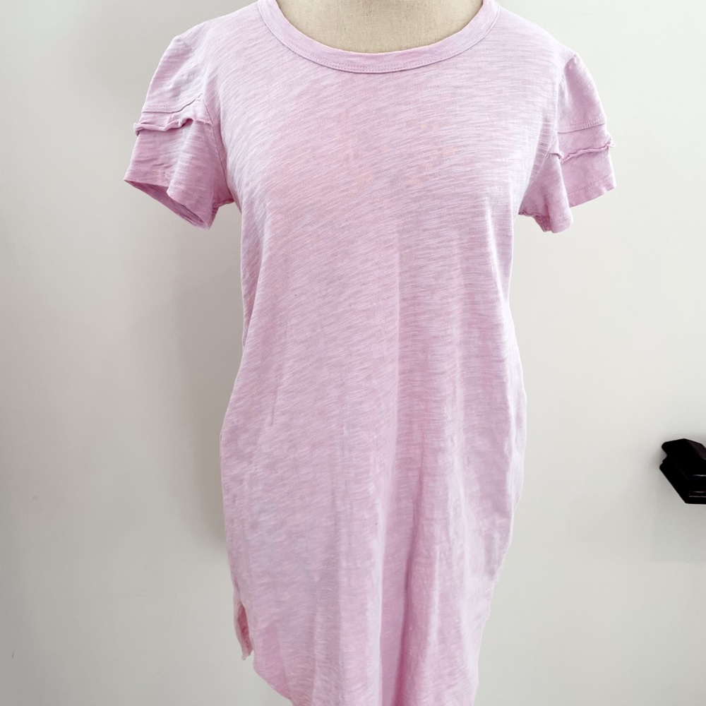 PINK t-shirt dress high to low